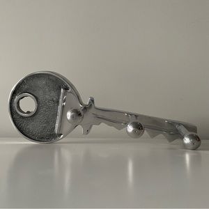 Wall mounted rustic coat hanger Key (iron cast), length 11”